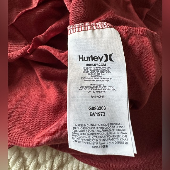 Hurley Rust Red Cotton Sundress T Back Maxi Dress Super Soft Comfortable Medium - Picture 11 of 14